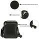 Мужская кожаная сумка через плечо из натуральной кожи флотар черная 21&times;25&times;7.5 см 1145781 blk фото 4