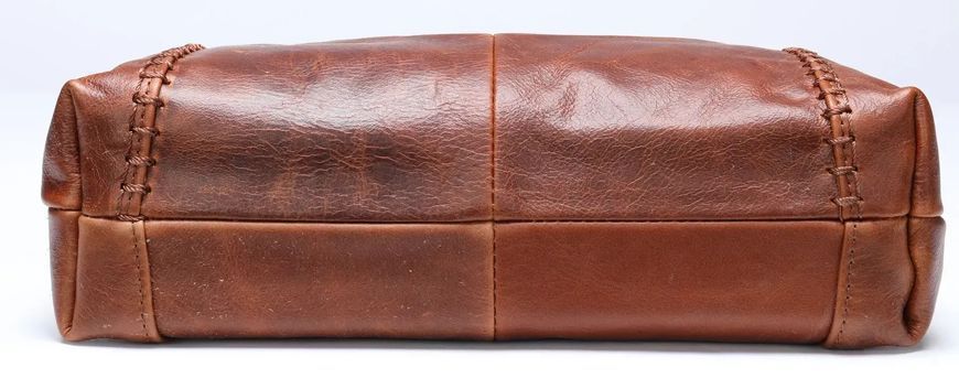 Жіноча шкіряна сумка коричнева з двома ремінцями 29&times;20&times;4 см 1200521 brown фото
