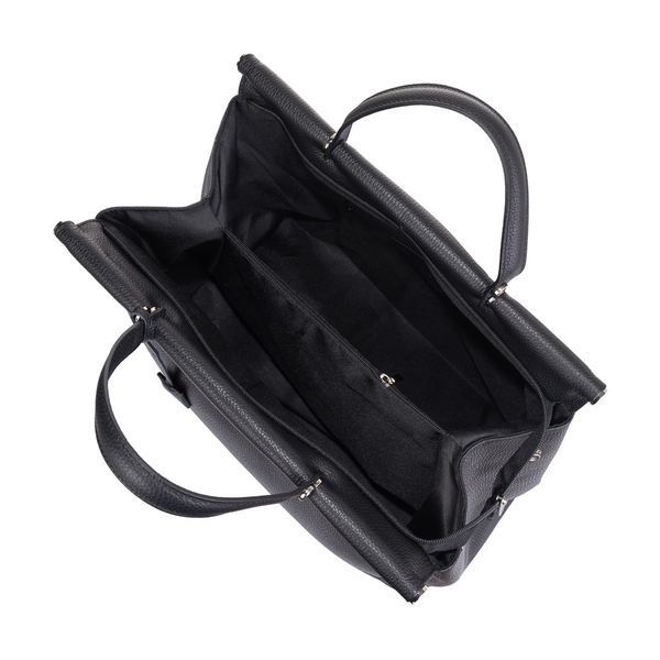 Шкіряна жіноча сумка саквояж ViCo 1024791 (Італія) 1024791 blk фото