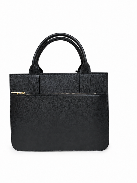 Женская кожаная сумка ViCo с широким ремнем, черная 1035121_gold blk фото