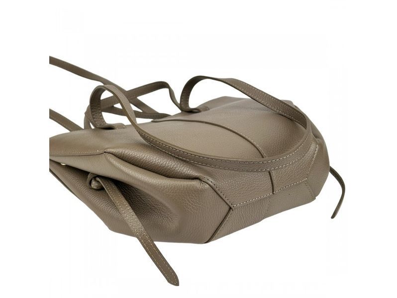 Стильная женская кожаная сумка на плечо цвета темный тауп ViCo 1037541 dark taupe фото