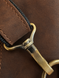 Сумка мужская слинг кроссбоди бананка коричневая 12.2.26 brown фото 6