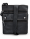 Мужская черная кожаная сумка кросс-боди 20&times;23&times;2 см 13021 blk фото 8