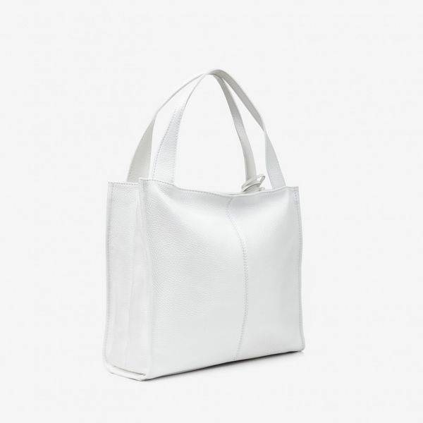 Сумка-шоппер кожаная женская белая ViCo 1013621_s white фото
