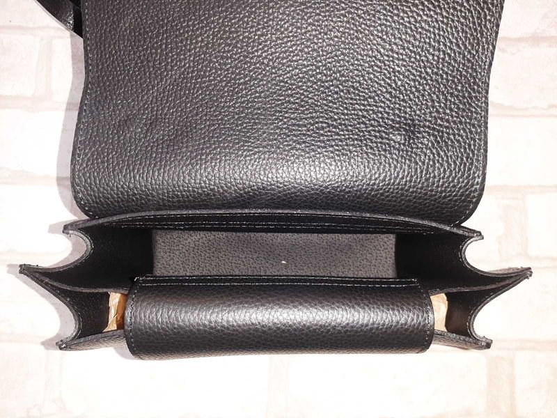 Женская сумка кросс-боди ViCo из натуральной кожи, черная 1039411 blk фото