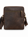 Мужская кожаная коричневая сумка через плечо Crazy Horse 21&times;19&times;5 см 12.91.27 brown фото 3