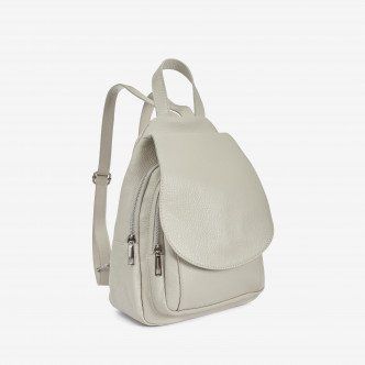 Кожаный бежевый городской рюкзак женский ViCo 1030041 beige фото