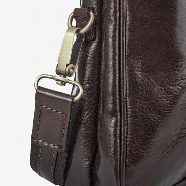 Чоловіча шкіряна сумка-портфель ViCo для ноутбука A4, коричнева m105021 brown фото