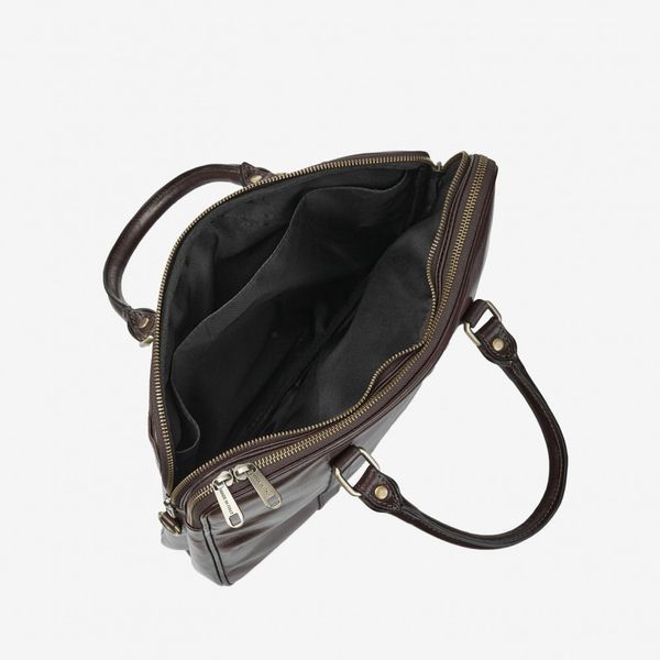 Чоловіча шкіряна сумка-портфель ViCo для ноутбука A4, коричнева m105021 brown фото