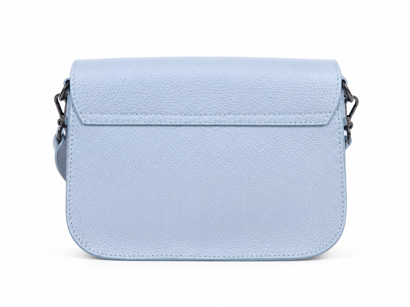 Женская кожаная сумка на плечо ViCo (голубая, средняя) 1031641 light blue фото