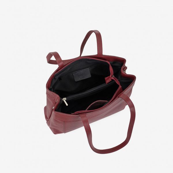 Жіноча шкіряна сумка ViCo темно-червоного кольору 1037131 dark red фото