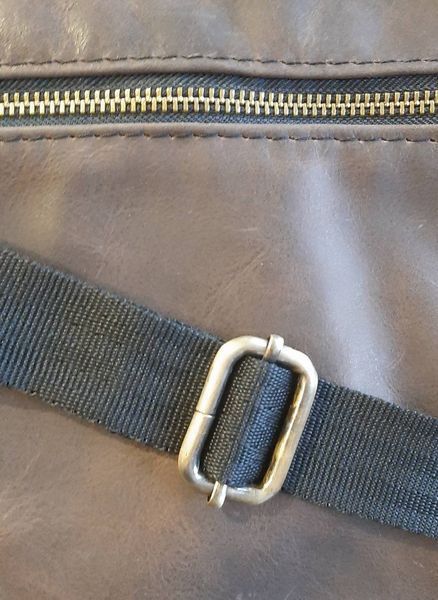 Сумка через плече шкіряна коричнева, сумка кросбоді чоловіча месенджер 126 brown фото