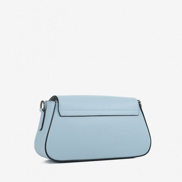 Жіноча шкіряна сумка крос-боді ViCo блакитна каркасна 1037651 light blue фото