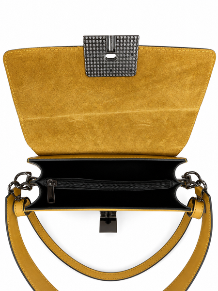 Женская сумка кросс-боди ViCo светло-желтая из гладкой кожи 122031_s light yellow фото